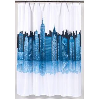 Carnation Home Fashions Cityscape Polyester Shower Curtain