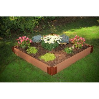 Frame It All 2 inch Series Composite Raised Garden Bed Kit   4ft. x 4ft. x 5.5in.   Raised Bed & Container Gardening
