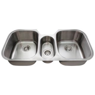 Wells Sinkware Undermount Triple bowl Stainless Steel Kitchen Sink