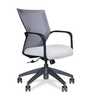 Conference Seating Mid Back Mesh Chair with Loop Arm by Via Seating