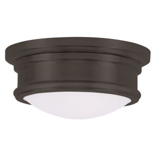 Livex Astor 7341 07 2 Light Ceiling Mount in Bronze   Flush Mount Lights