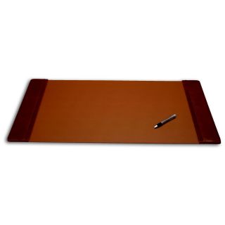 Dacasso Sassari 34 x 20 Leather Side Rail Desk Pad   Office Desk Accessories