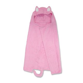 Trend Lab Pink Kitty 2 Piece Kids Hooded Towel Set   Baby Hooded Towels