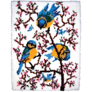 Latch Hook Kit 27X33 Springtime Bluebirds   14297235  