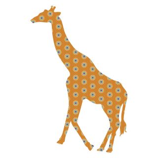 Riley The Giraffe ZooWallogy Wall Art Kit   Kids and Nursery Wall Art