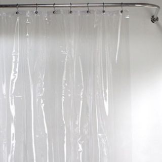 Extra Long Shower Curtain Liner Clear Vinyl   Shower Curtains