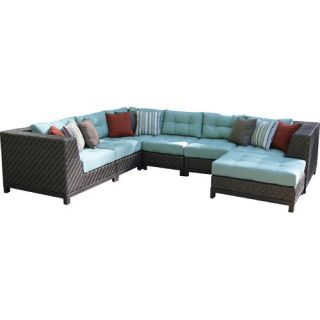 AE Outdoor Dawson 7 Piece Sectional with Cushions