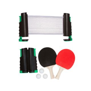 Anywhere Table Tennis Set with Paddles and Balls (Green)  