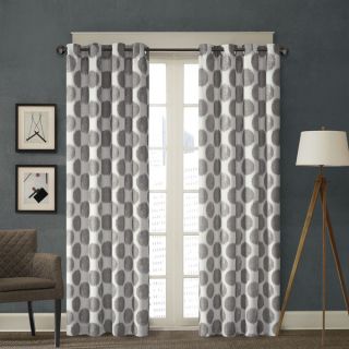 Madison Park Miki Printed Dot Window Curtain  4 Color Options