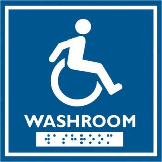 Wheelchair Symbol Comes with Braille Emboss