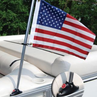 Taylor Made Products Pontoon Mounted Flag and Flagpole