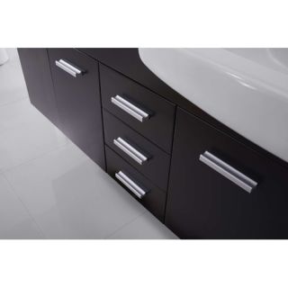 Ultra Modern Series 59 Double Bathroom Vanity Set with Mirror by