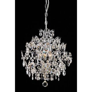 Elegant Indoor 3 Light Chrome/Crystal Chandelier   Shopping