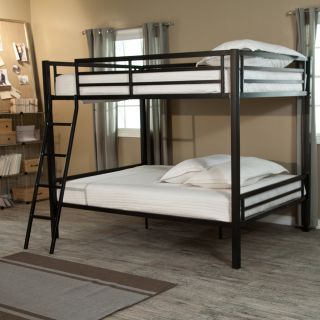 Duro Hanley Full over Full Bunk Bed   Black   Bunk Beds & Loft Beds