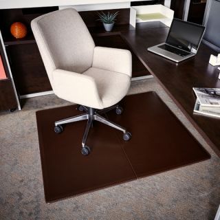 Wildon Home ® Executive Leather Chair Mat no Lip