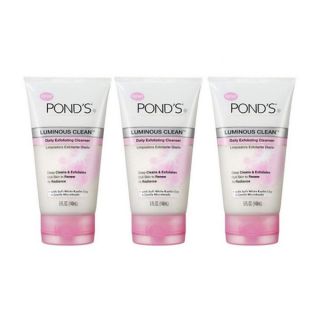 Ponds Luminous Clean 5 ounce Daily Exfoliating Cleanser (Pack of 3)