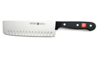 Wusthof 4195 7 Gourmet 7 inch Hollow Edge Nakiri Knife   Knives & Cutlery