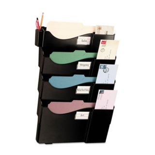 Officemate 21724 Wall Filing System with 4 Pockets   Commercial Magazine Racks