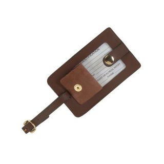 Royce Leather Snap Luggage Tag   Coco   Travel Accessories