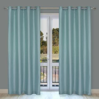 Three Posts Faux Silk Grommet Curtain Panel