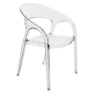 Nuevo Vapour Clear Stackable Dining Chair   Dining Chairs