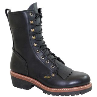 AdTec Mens 10 inch Black Fireman/ Logger Boots  