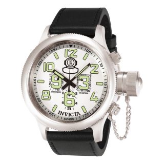 Invicta Mens 7001 Russian Diver Quartz Chronograph White Dial Watch