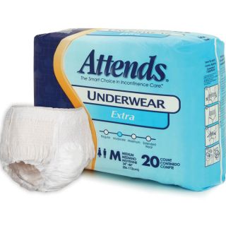 Attends Extra Medium Underwear (Case of 80)