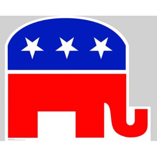 Patriotism and Politics Republican Elephant Cardboard Stand Up