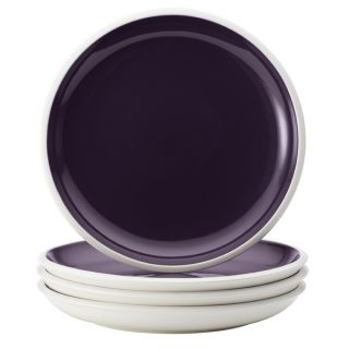 Rachael Ray Dinnerware Rise Purple 4 Piece Stoneware Salad Plate Set