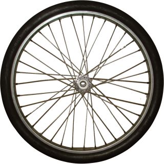 Marathon Tires Flat-Free Tire on Spoked Ball Bearing Wheel — 26in. x 2.125in.