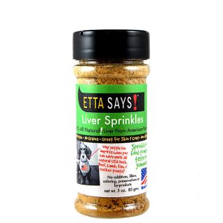 Etta Says All natural Liver Sprinkles Dog Treat (Three Ounces)