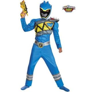 Blue Ranger Dino Charge Classic Muscle Costume for Kids   Size M