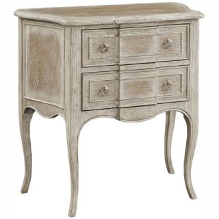 Hand Painted Distressed White Wash Finish Accent Chest   17197799