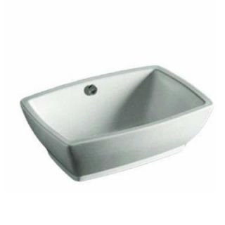 Whitehaus Collection Isabella Vessel Sink in White WHKN1065 WH