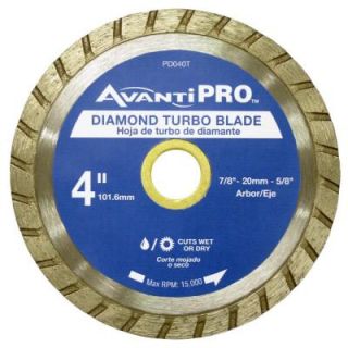 Avanti Pro 4 in. Turbo Diamond Blade HD T40S8