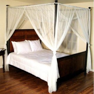 Palace 4 Post Bed Sheer Panel Canopy