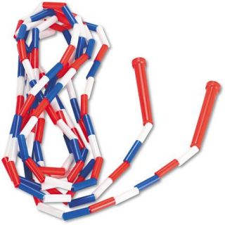Champion Sports Segmented Plastic Jump Rope, 16', Red/Blue/White