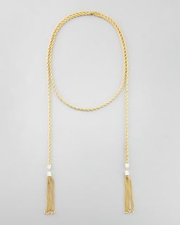 Rachel Zoe Long Tassel End Rope Necklace, 60L