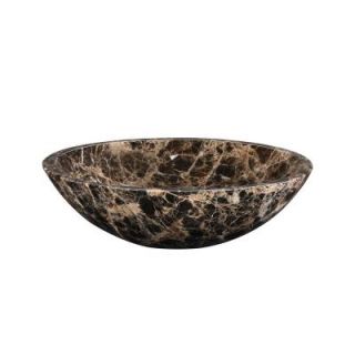 RYVYR Stone Vessel Sink in Dark Emperador MAVE170CDE