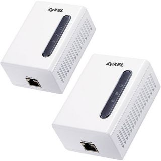 ZyXEL HomePlug A/V Powerline Wall Mount Ethernet Adapter Kit
