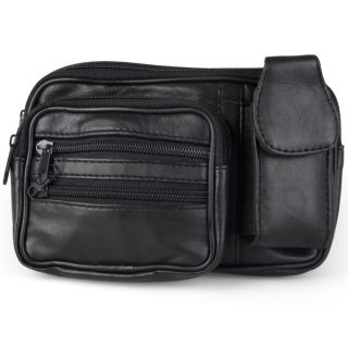 Journee Collection Womens Leather Multi pocket Fanny Pack