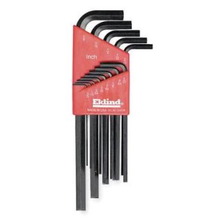 EKLIND Natural Hex Key Set, Alloy Steel, SAE, L Shaped, Number of Pieces&#x3a; 13 11213