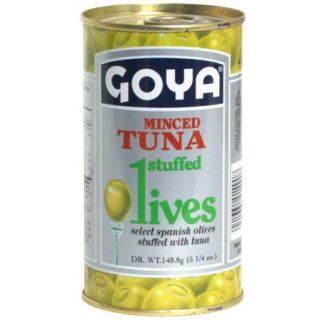 Minced Tuna Stuffed Olives, 5.25 oz. (Pack of 12)