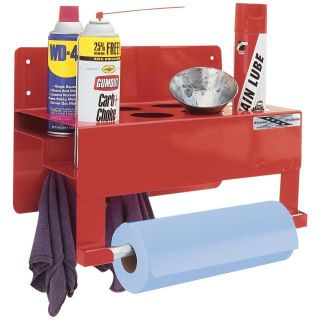 Go Rhino Garage and Shop Organizer — 2-Row, 8-Can with Towel Rack, Model# 2000R