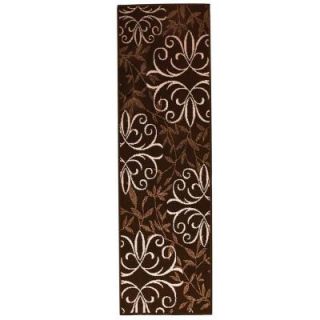 Orian Rugs Fergie Chocolate 1 ft. 11 in. x 9 ft. 8 in. Indoor Runner 251104