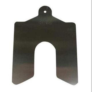 36D743 Slotted Shim, 3x3 Inx0.125In, PK5