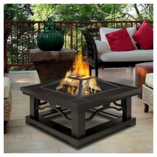 Real Flame Crestone Fire Pit Brown