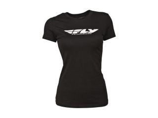 Fly Racing Corporate Ladies Tee Black 2X 356 02702X