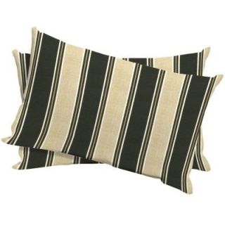 Arden Twilight Stripe Outdoor Lumbar Pillow (2 Pack) DISCONTINUED JA44120B 9D2